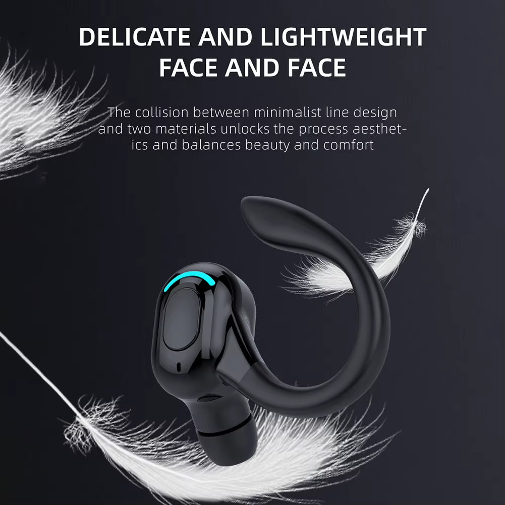 Waterproof Hanging Ear Earbuds Bluetooth-Compatible Wireless Business Headset