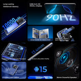 C60 PRO Smartphone with 10,000mAh Battery, 24GB RAM, 256GB Storage, 6.88" HD Display, 90Hz Refresh Rate, Android 15, 13.4Nm Processor, and 36mm Powerful Speaker