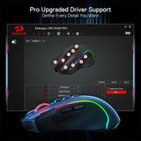 M612 PRO BT & 2.4RGB Gaming Mouse, 8000 DPI Wired/Wireless Optical Gamer Mice 11 Programmable Buttons & 6 Backlit Modes