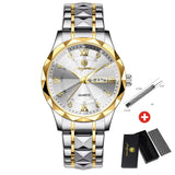 PAAZOMU Luxury Men Watches Business Top Brand Man Wristwatch Waterproof Luminous Date Week Quartz Men'S Watch High Quality+Box