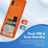 G36 3G Dual SIM Feature Phone with 2.4-Inch Screen, 1800mAh Battery, MP3/MP4/FM Radio, Bluetooth, and GPRS for Seniors