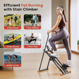 Full-Body Cardio Home Gym Equipment: Adjustable Stepper with Extended Range and Handlebars
