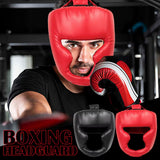 Full-Covered Pu Boxing Helmet Kids Adults Muay Thai Equipment Headgear Guard Training Taekwondo Head Boxing Sparring Gym A8Z5