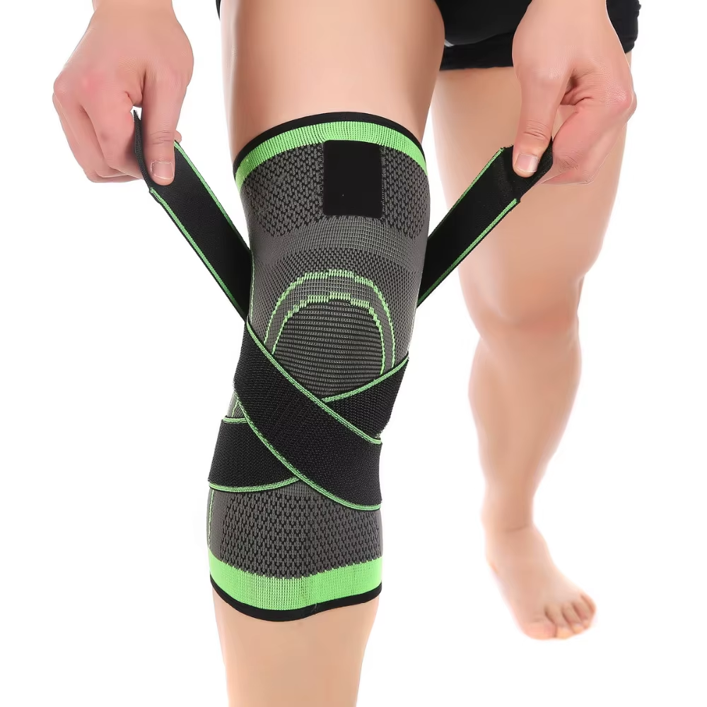 1 Pcs 3D Pressurized Fitness Running Cycling Knee Support Braces Elastic Nylon Sport Compression Pads Sleeve for Basketball