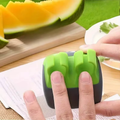 1 Peeler in Black Green Color with Rubber Finger Grip, Easy to Remove Fruit and Vegetable Peels, Quick Meal Preparation
