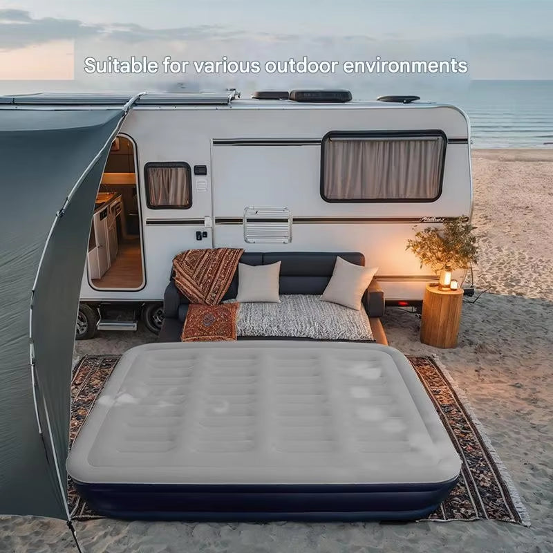 200X150X40Cm Automatic Inflatable Mattress Camping Home Built-In Pump Bed Thickened for Indoor Outdoor Rest Lazy Sleeping Mat