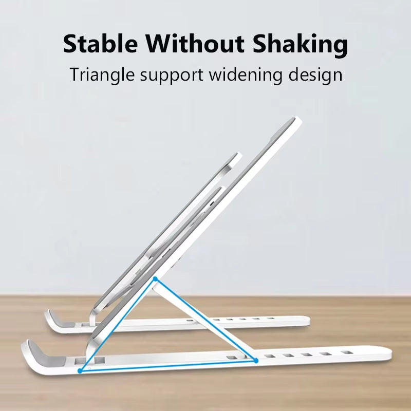 Portable Laptop Stand Foldable Support Base Notebook Stand for Macbook Pro Lapdesk PC Computer Laptop Holder Cooling Pad Riser