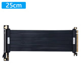 2025 PCI-E 3.0/4.0 X16 High Speed Flexible Extender Card EMI Shielded Graphics Card Extension Cable Port 90/180 Degree Adapter
