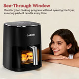 6QT Air Fryer with Viewing Window, 12 Presets, 1700W Fast Cooking, Max 400℉ Crisping, Large Nonstick Basket