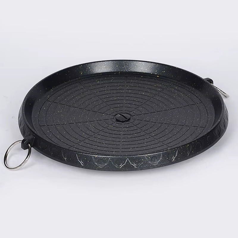 Outdoor Cassette Gas Stove Dual Purpose Portable Gas Barbecue Furnace Picnic Stove Camping Gas Cooking Utensils