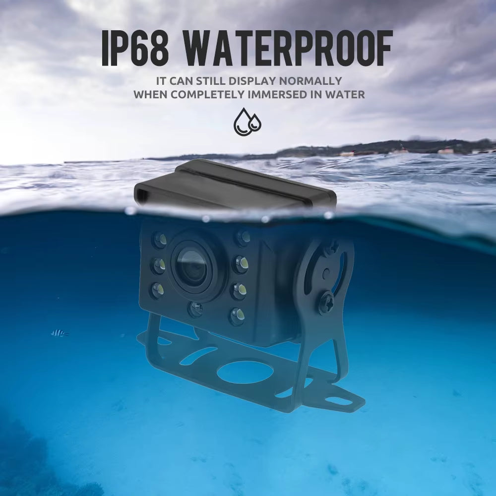 Car Rear View Camera with Monitor for Truck Parking 4.3" Screen HD Reversing Camera 12-24V Night Vision Easy Installation