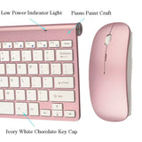 2.4Ghz Ultra-Thin Wireless Keyboard and Mouse Combo with USB Receiver Mouse Keyboard Set for Apple PC Windowsxp/7/8/10