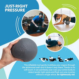 RAD Centre Soft Yoga Deep Tissue Massage Ball for Myofascial Release Therapy Ideal for Abdominal Psoas Neck and Stomach Areas E