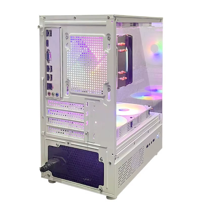 Gaming PC with AMD A8-7680 Processor/16 GB RAM/512G Ssd/Windows 11 Home with AMD Radeon R7 Graphics White Pc Gamer