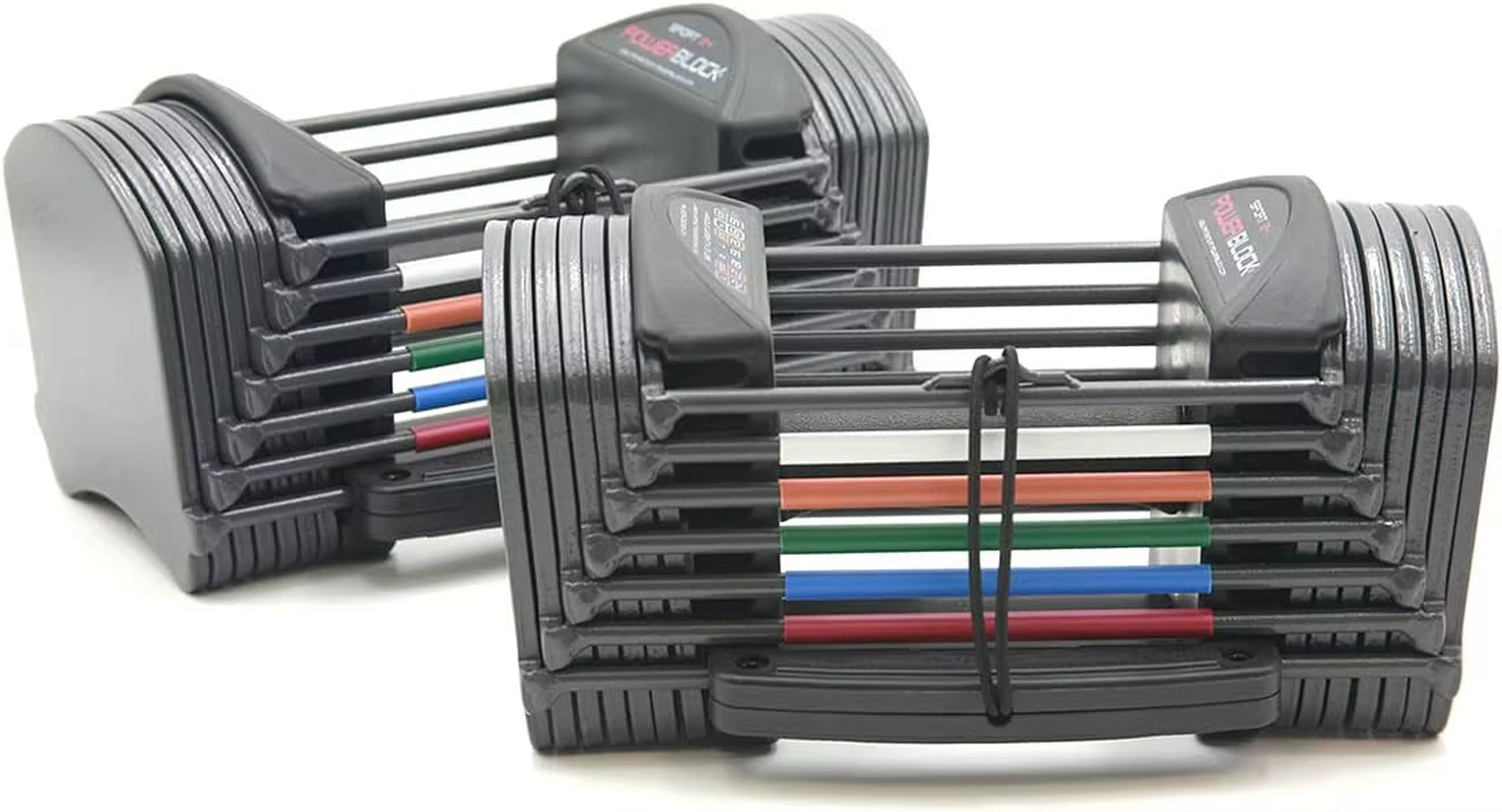 Sport 24 Adjustable Dumbbells, 3-24 Lb. Durable Steel Build, Innovative at Home Workout Equipment, All-In-One Strength Training