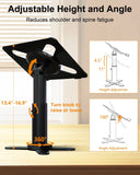 Metal Desktop Laptop Holder Riser Computer Stand Height Adjustable Portable Laptop Table Stand for 11-17.3" Device