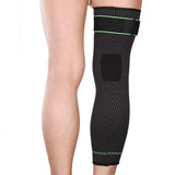 Drop Ship from USA Elasticity Long Knee Protector Brace Leg Sleeve Knee Pads Calf Knee Support Brace Protector Leg Warm Knee