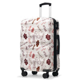 20"Carry-On Luggage with Cup Holder–Lightweight Glossy Hardshell Suitcases with Spinner Wheels TSA Lock Airline Approved