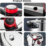 10 QT Pressure Cooker, 18/8 Stainless Steel, 10/15 PSI Settings, One-Hand Locking, Compatible with Gas and Induction Cooktops, G