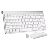 2.4Ghz Ultra-Thin Wireless Keyboard and Mouse Combo with USB Receiver Mouse Keyboard Set for Apple PC Windowsxp/7/8/10