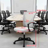Ergonomic Mid Back Mesh Office Chair with Lumbar Support and Armrests