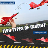 HW33 RC Fighter Jet Toy - Fixed-Wing Remote Control Plane with 6-Axis Gyroscope, Lightweight Foam Structure, Compact Precision E