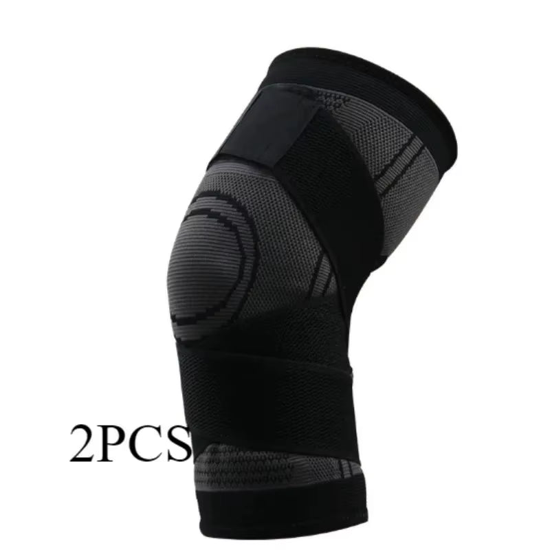 2Pcs Set Sports Fitness Running Hiking Basketball Knee Support Straps Warmth-Retaining Athletic Knee Braces with Support Straps