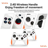 X10 Pro Retro Game Stick 4K Video Game Console 50000+ Games,51+Emulators,Hd Output 2 Wireless Controllers,Plug and Play Computer