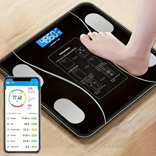 Intelligent Digital Body Scale with Backlit LED Display Screen,Weighing up to 400 Pounds,Ideal for Weight Management & Fitness