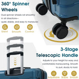 28 Inch Hardshell ABS Checked Luggage, Durable Expandable Travel Suitcase with Spinner Wheels, TSA Lock