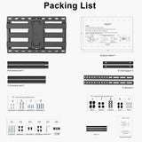 Full Motion TV Wall Mount for 47-90 Inch Tvs Swivels Tilts Extension Rotation Holds up to 132Lbs Max VESA 600X400Mm, Fit 16" Wood Stud