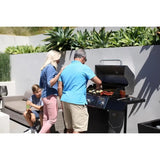 4-Burner Gas Grill, 44,000 BTU Stainless Steel Full Size Propane Grill with Cast Iron Grates, Outdoor Barbecu with Large Space