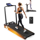 Portable under Desk Treadmill with 2.5HP Motor, 330Lbs Capacity for Home Use, Compact Design Ideal for Exercise at Work.
