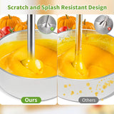 Cordless Immersion Blender Handheld 4-In-1 with 500Ml Chopper 600Ml Beaker Egg Whisk 8 Speeds USB Rechargeable for Smoothies Ba