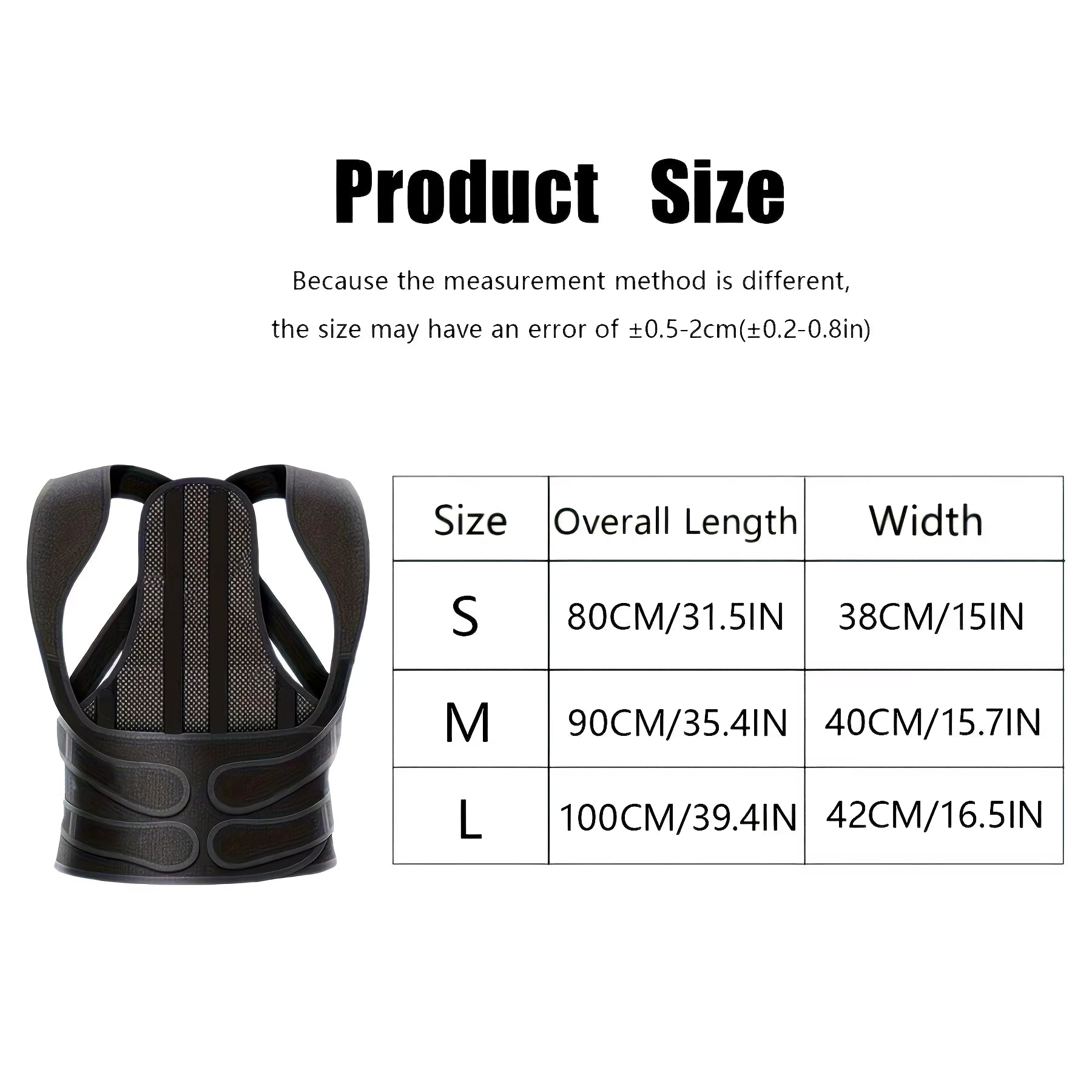 Back Brace Posture Corrector for Unisex Shoulder Straightener Adjustable Full Back Support Upper Hunchback Spine Corrector