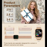 Smart Watch Fitness Tracker - Advanced Wireless Calling, Music Player, Health & Fitness Monitor with Heart Rate, Blood Oxygen