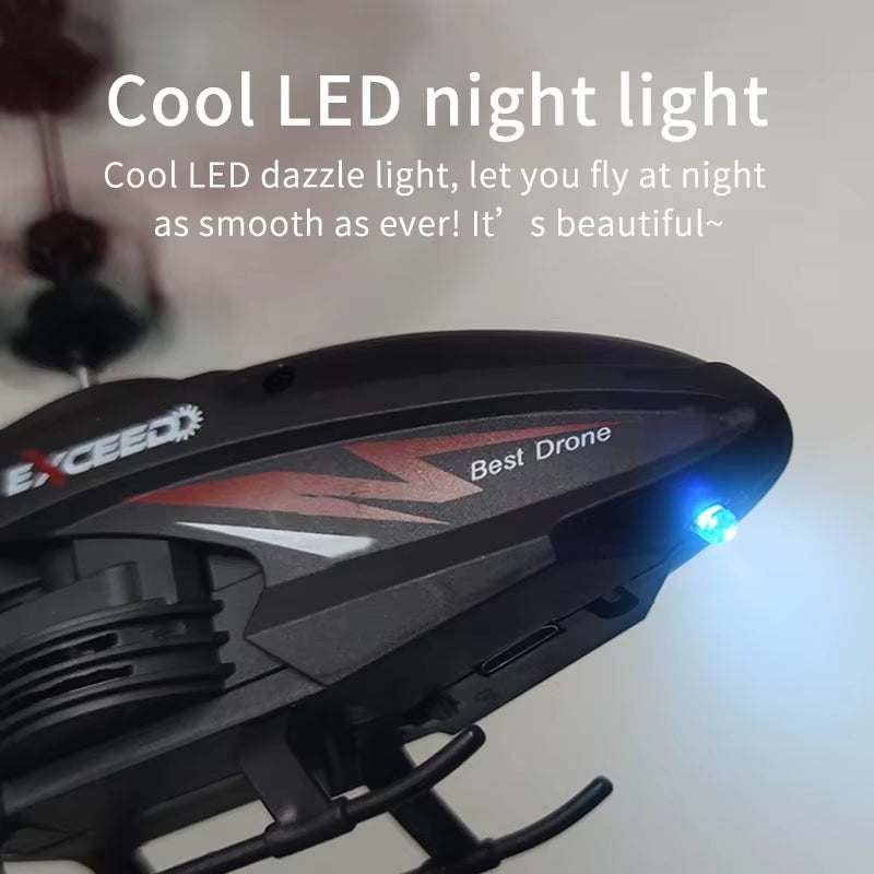RC Helicopter 2CH Induction Remote Control Floating Airplane Gesture Control Aircraft Suspension Quadcopter with LED Kid Gift