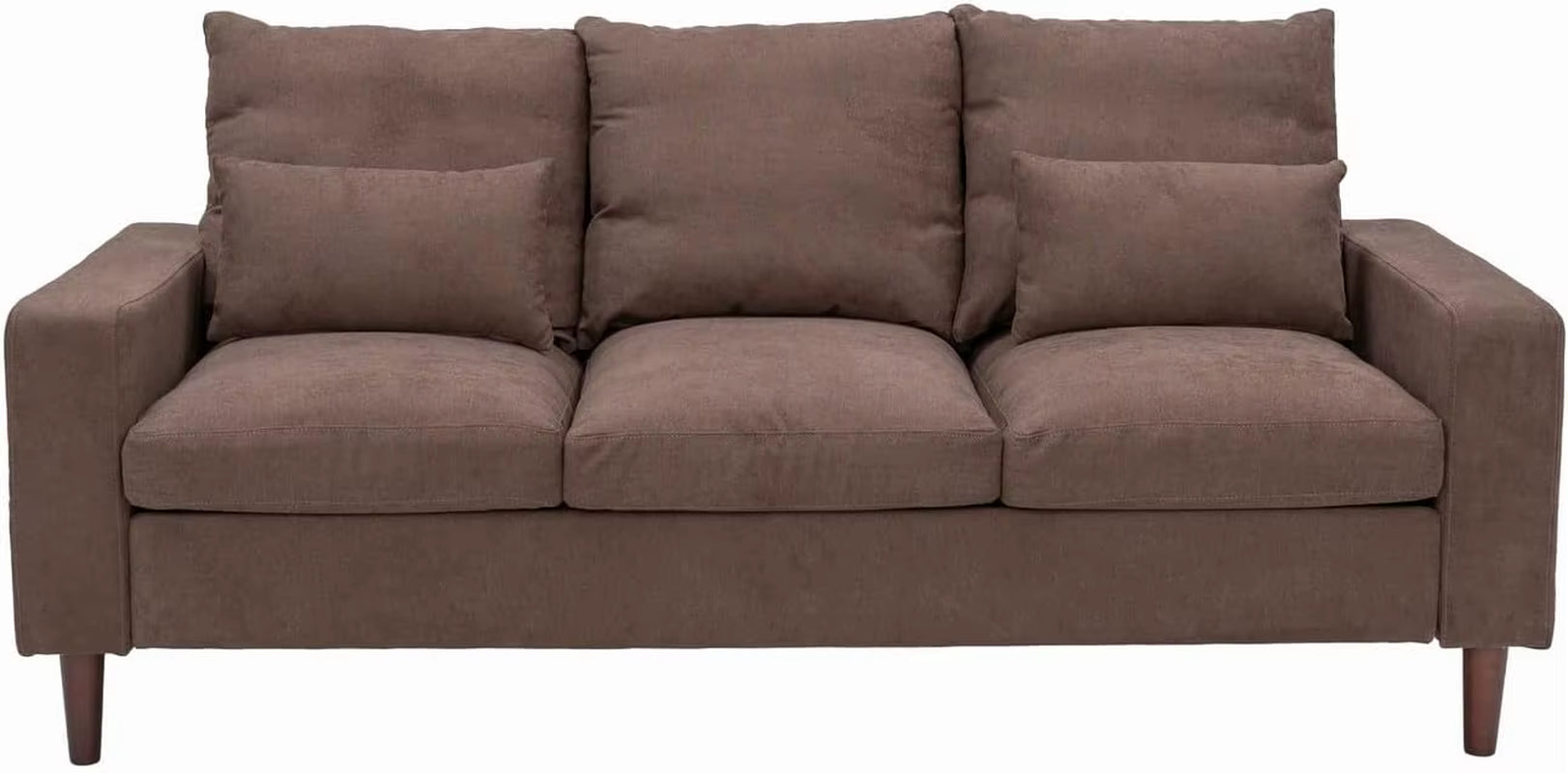 3-Seater Upholstered Fabric Sofa for Small Living Room, Dorm, Small Spaces (Grey) Sofa Set Living Room Furniture