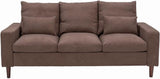 3-Seater Upholstered Fabric Sofa for Small Living Room, Dorm, Small Spaces (Grey) Sofa Set Living Room Furniture