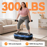 Vibration Plate Weight Loss Machine 120 Speed Levels Calorie Tracking for Home Gym Fat Burner Whole Body Shaker Muscle Toning