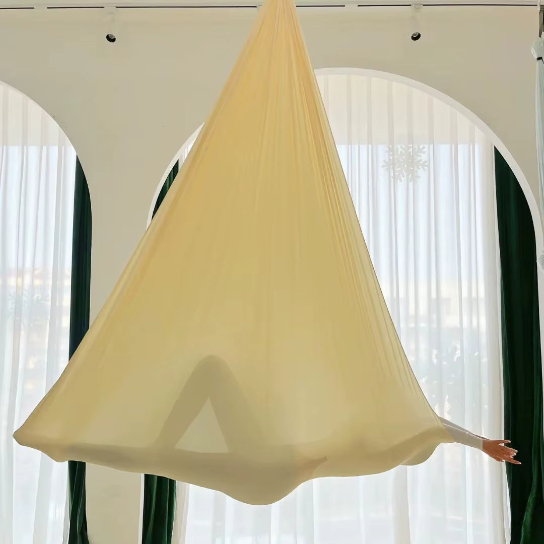 7M Aerial Silk Fabric Yoga Hammock, Silks Swing, Gym Fitness at Home, Outdoor Anti-Gravity, Body Building, Pilates Yoga Belt,