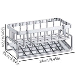 Over-Sink Kitchen Organizer - Sponge Holder & Drying Rack with Faucet Mount, Space-Saving Storage for Sponges and Brushes