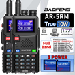 2PCS  AR-5RM Multi Band Walkie Talkie Air Band 10W Wireless Copy Frequency 999CH 2500Mah UV-5RH Long Range Ham Radio