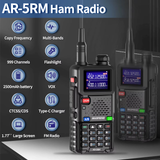 2PCS  AR-5RM Multi Band Walkie Talkie Air Band 10W Wireless Copy Frequency 999CH 2500Mah UV-5RH Long Range Ham Radio