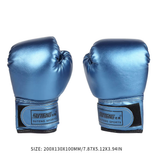 2Pcs Muay Thai Competition Glove PU Leather Sponge Sanda Gloves Professional Breathable for Kids for Children Training