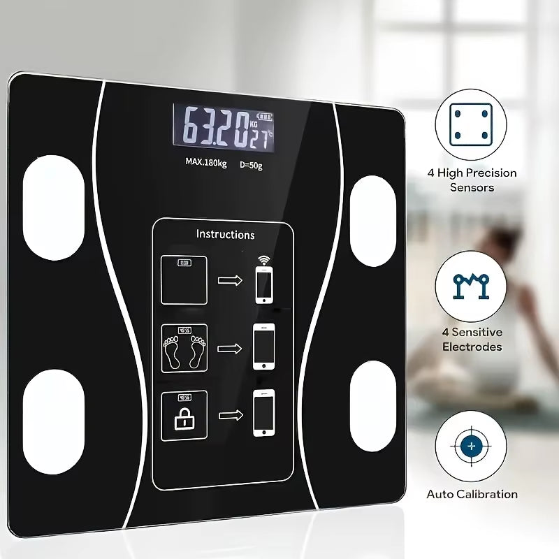 Intelligent Digital Body Scale with Backlit LED Display Screen,Weighing up to 400 Pounds,Ideal for Weight Management & Fitness