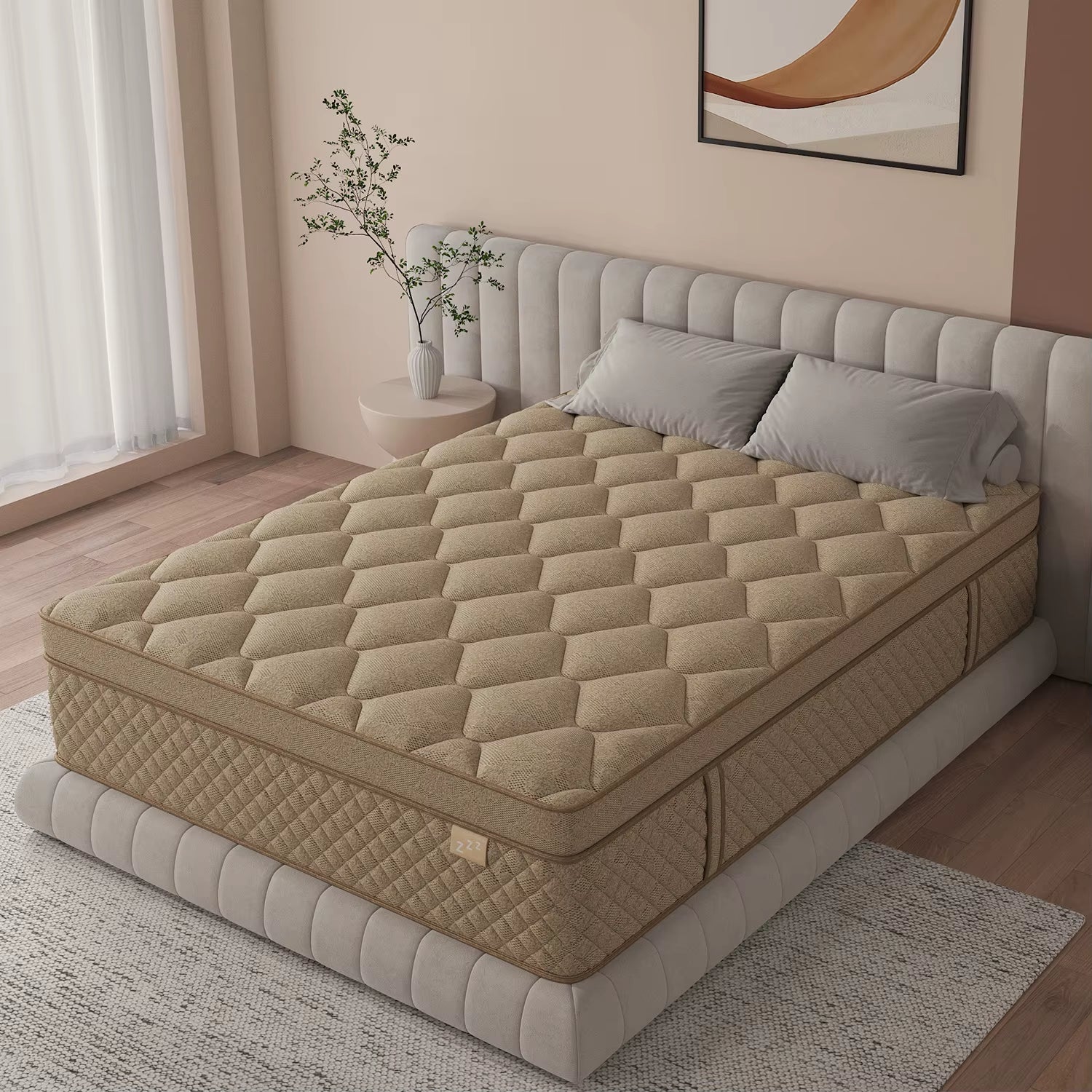 12" Gel Memory Foam Hybrid Pocket Spring Mattress Twin Full King Queen Mattress in a Box, Medium Firm Motion Isolation