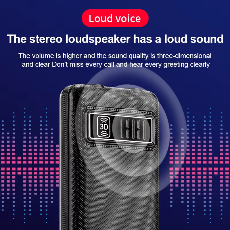 GSM 2G Bar Phone G600 Dual SIM with 6800mAh Battery, SOS Function, Large Keypad, 2.4-Inch Display, Ideal for Seniors, MP3 Recorder