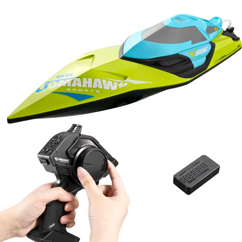 S2 Rc High Speed Boat 70Km/H Horsepower Electric Speedboat Double Seal Waterproof Water-Cooled Motor Outdoor Boats Toys for Boys