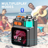 Mini Speaker Smart Wireless Audio Equipment with Touchscreen & HD Sound & LED Lights Bluetooth5.4 for Home Outdoor Party Camping